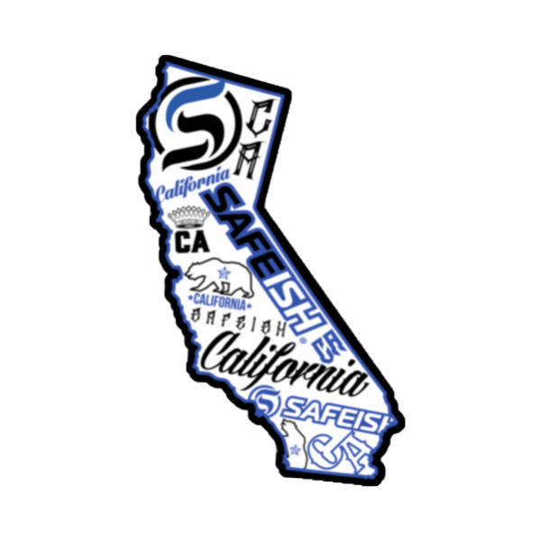 Califas Sticker California State Stickers | Safeish Clothing